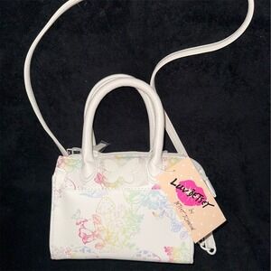 Luv Betsey Johnson Women's Multicolor Mushroom Butterfly Crossbody Bag $78 NWT‎